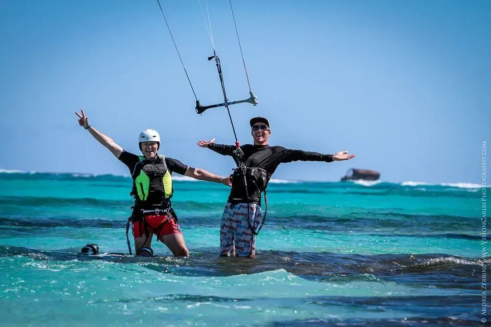 Supervised kitesurf session